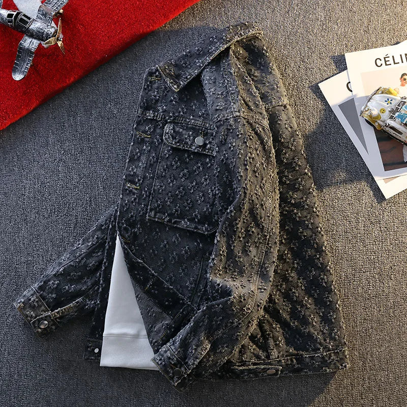 Jaqueta Jeans Premium Masculina Vintage Streetwear