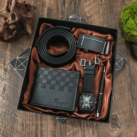 Relógio Masculino Luxury Square Premium Pulseira Couro