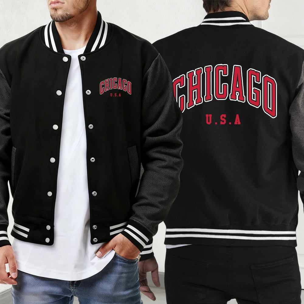 Jaqueta Varsity Premium Masculina European Streetwear