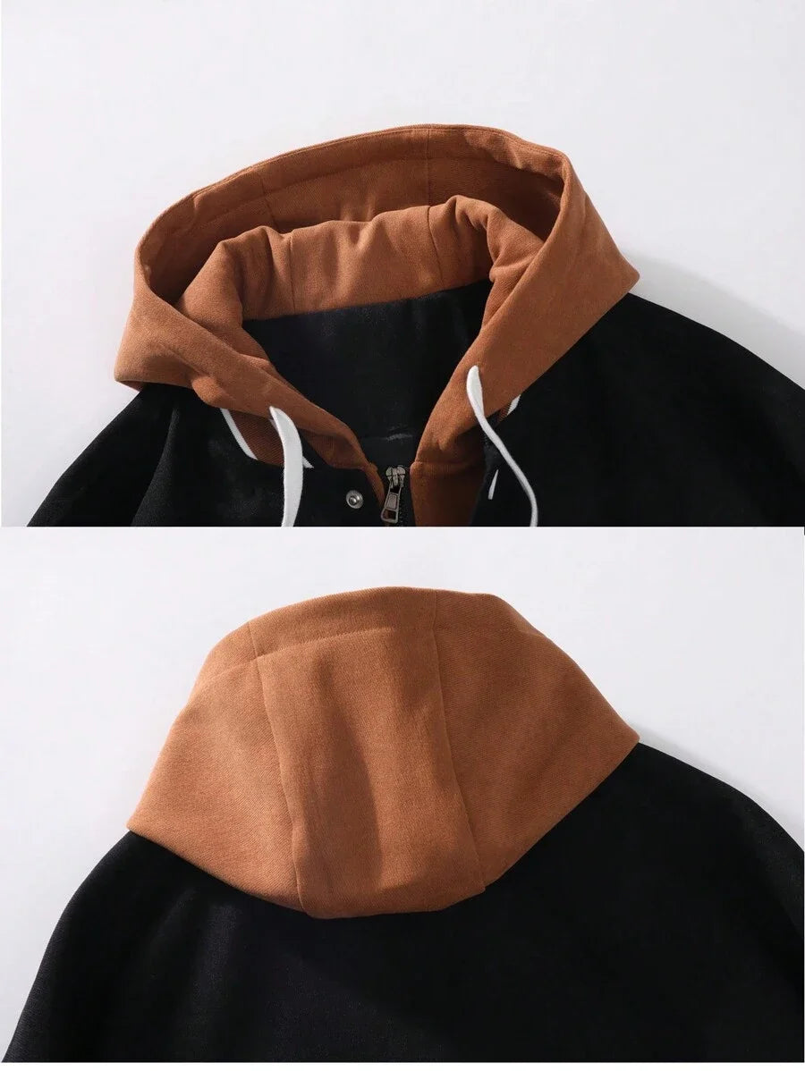 Jaqueta Varsity Premium Masculina Hooded Streetwear