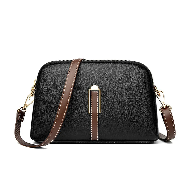 Bolsa Feminina Luxury Cowhide Crossbody Messenger Bag Premium