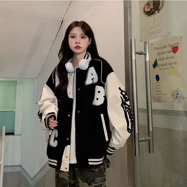 Jaqueta Varsity Premium Feminina Y2K Streetwear