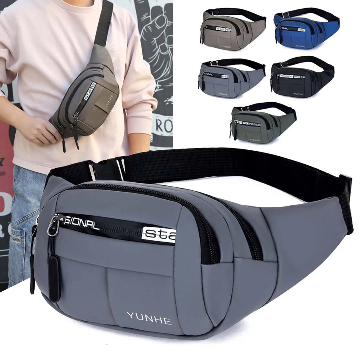Pochete Esportiva Impermeável Running Waist Bag Premium Outdoor