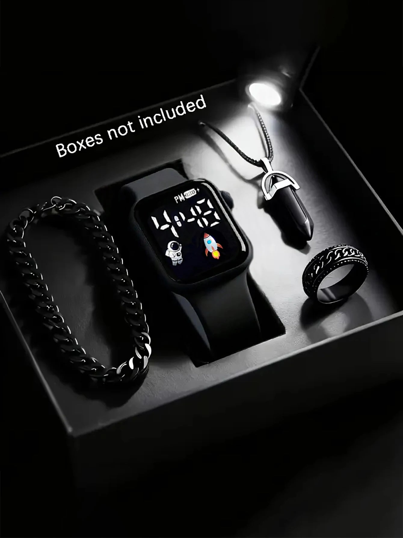 Kit Relógio Masculino Square Premium com Acessórios