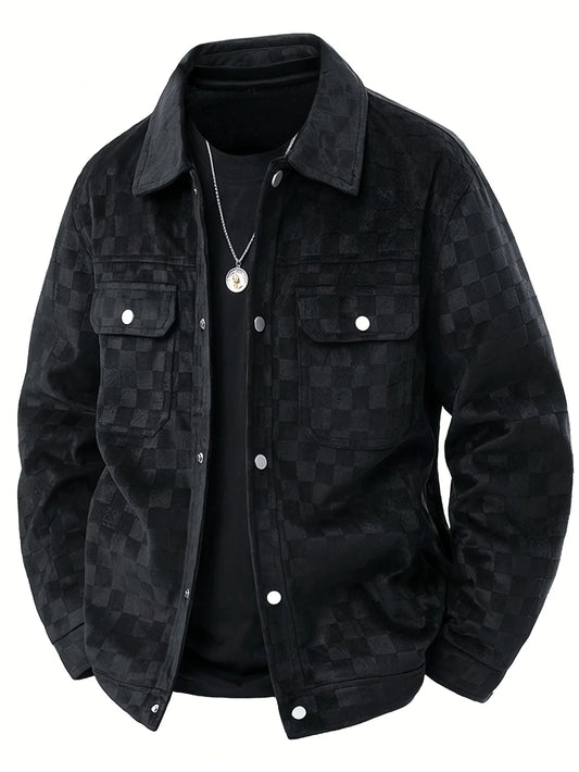 Jaqueta Suede Premium Masculina Old Money Streetwear