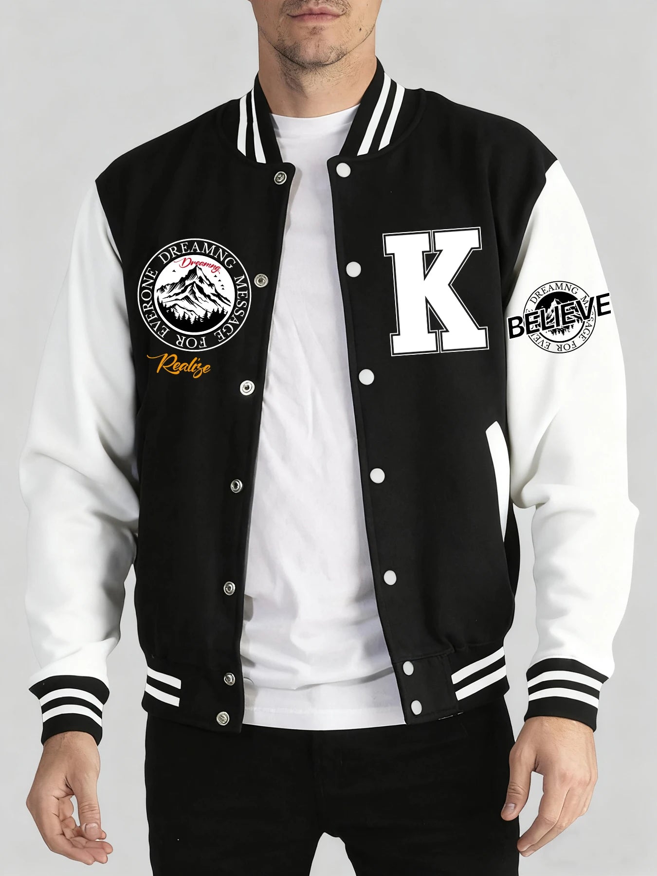 Jaqueta Baseball Masculina Oversized Streetwear Premium