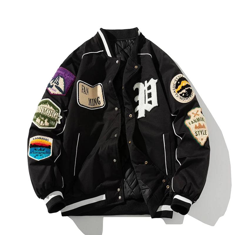 Jaqueta Varsity Americana Premium Streetwear