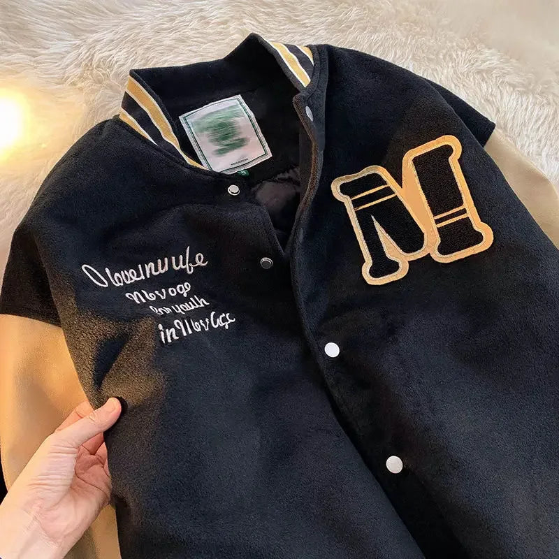 Jaqueta Varsity Premium Masculina Vintage Streetwear