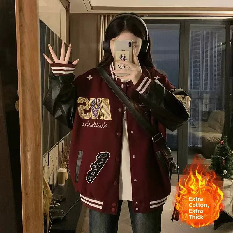 Jaqueta Varsity Premium Feminina Streetwear Vintage