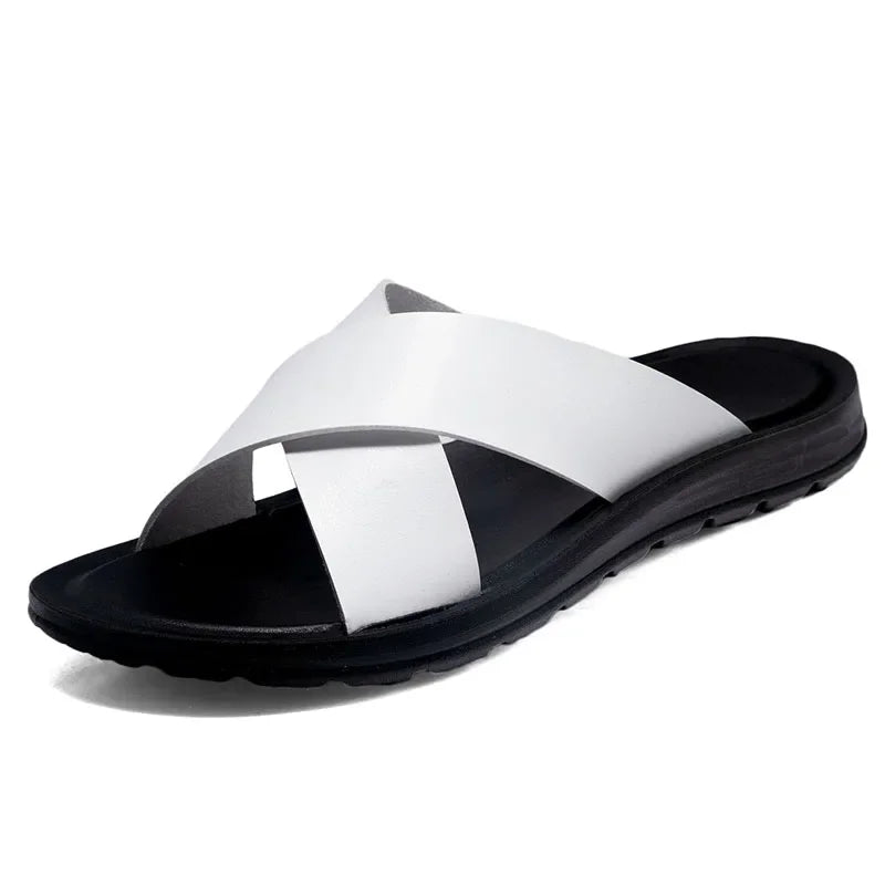 Sandália Masculina Italian Leather Premium