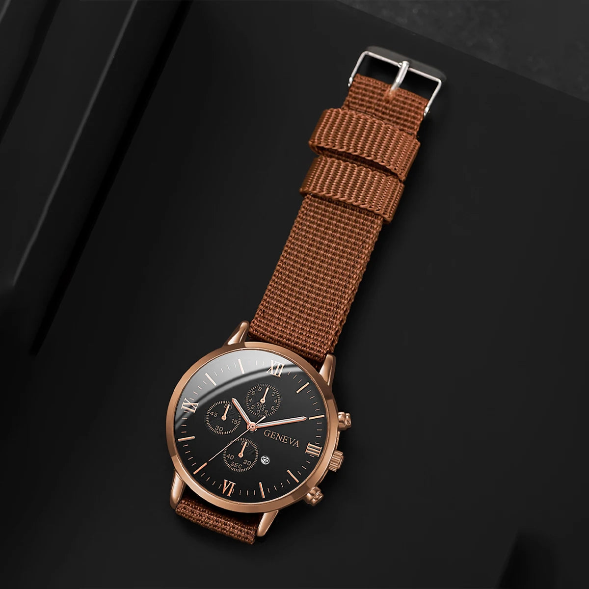 Kit Relógio Masculino Vintage Premium com Pulseiras