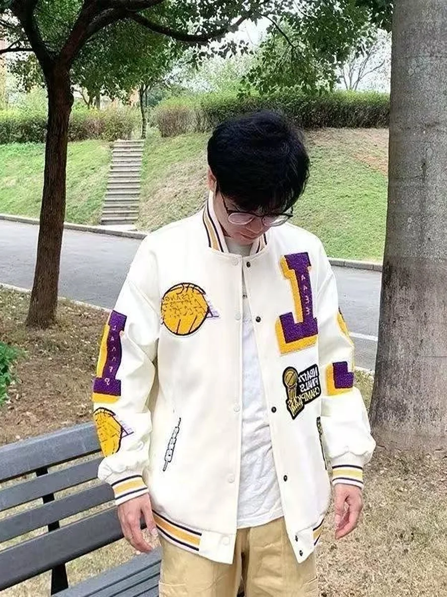 Jaqueta Varsity Premium Masculina Vintage Streetwear