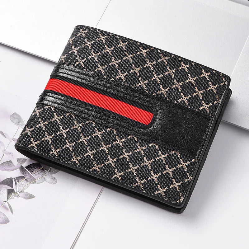 Carteira Masculina Couro Trançado Ultra Slim Multi Cartões Premium