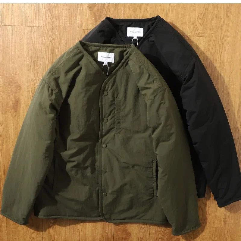 Jaqueta Masculina Workwear Retrô Minimalista
