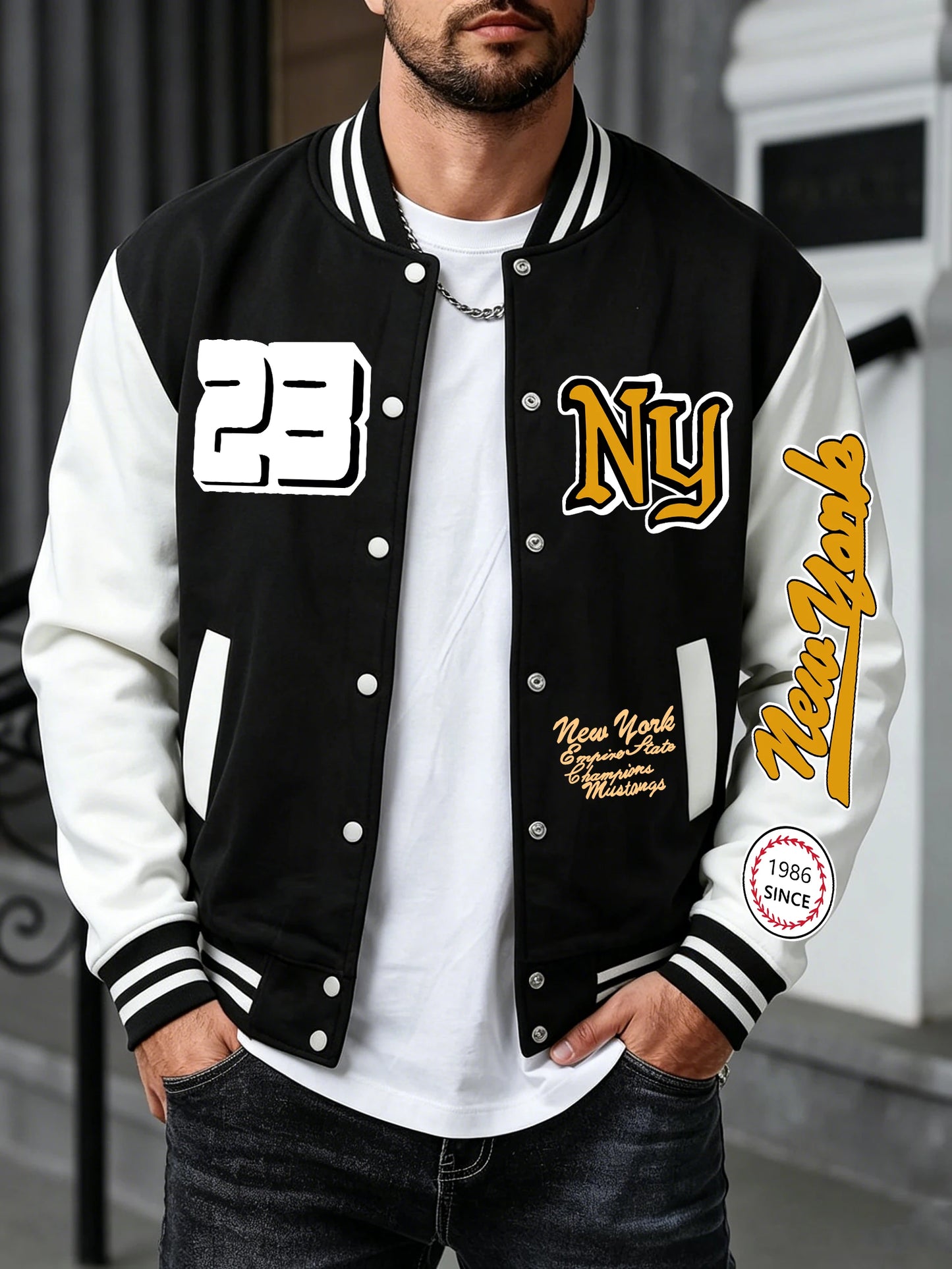 Jaqueta NYC Premium Masculina Baseball Streetwear