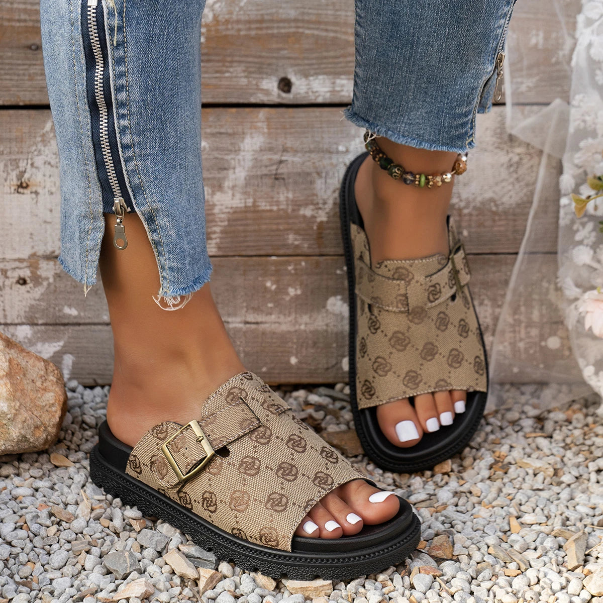 Slide Feminino Beach Platform Premium