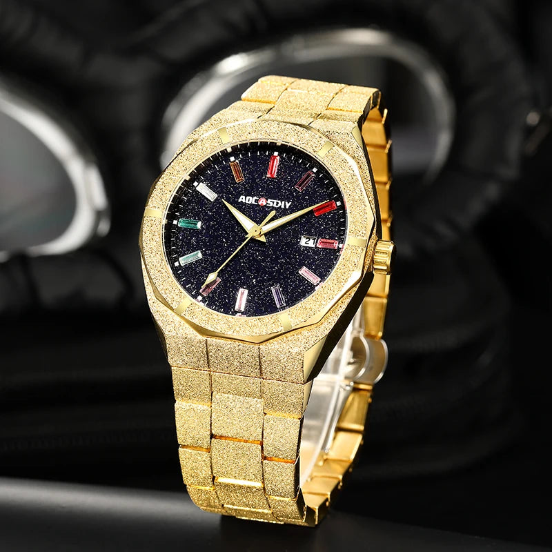Relógio Masculino Premium Business Quartz com Pulseira Elegante