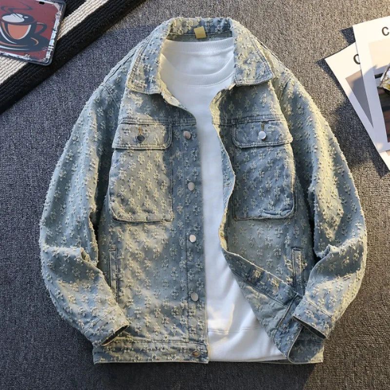 Jaqueta Jeans Premium Masculina Vintage Streetwear
