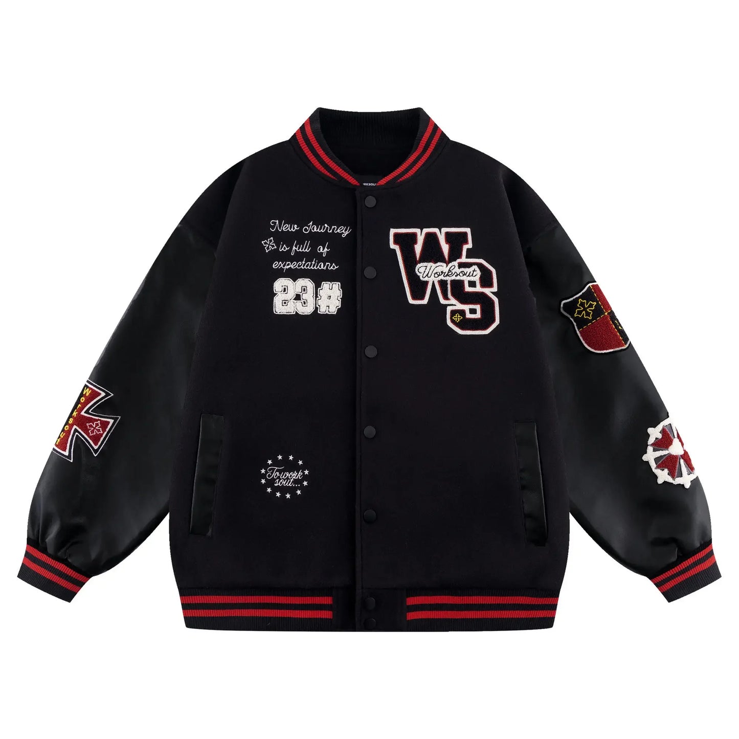 Jaqueta Varsity Premium Unissex Y2K Streetwear