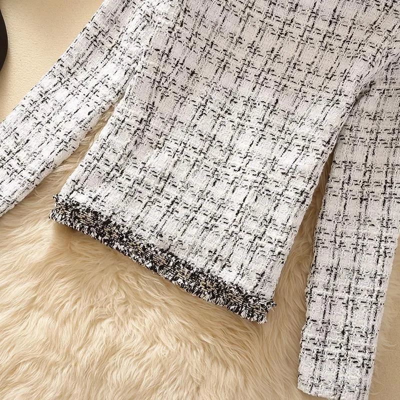 Jaqueta Feminina Tweed Elegante Premium