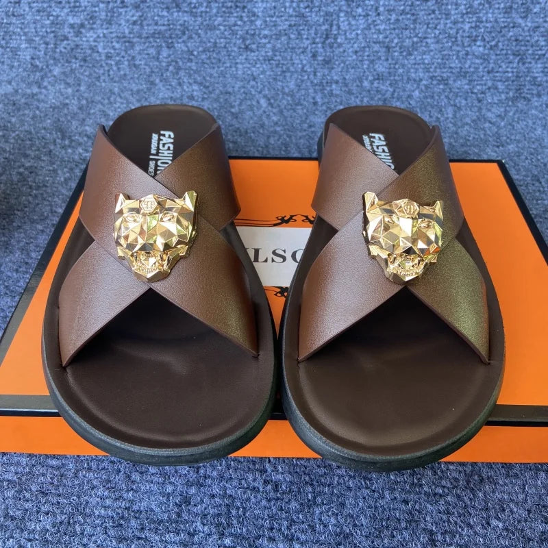 Sandália Masculina Business Leather Premium