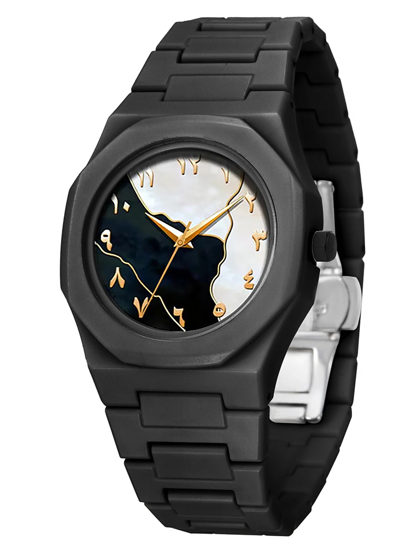 Kit Relógio Masculino Premium Colar Pulseira e Anel