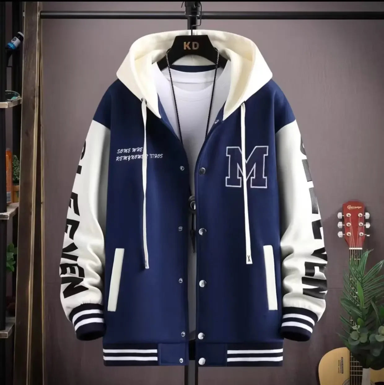 Jaqueta Cargo Masculina Oversized com Capuz Streetwear