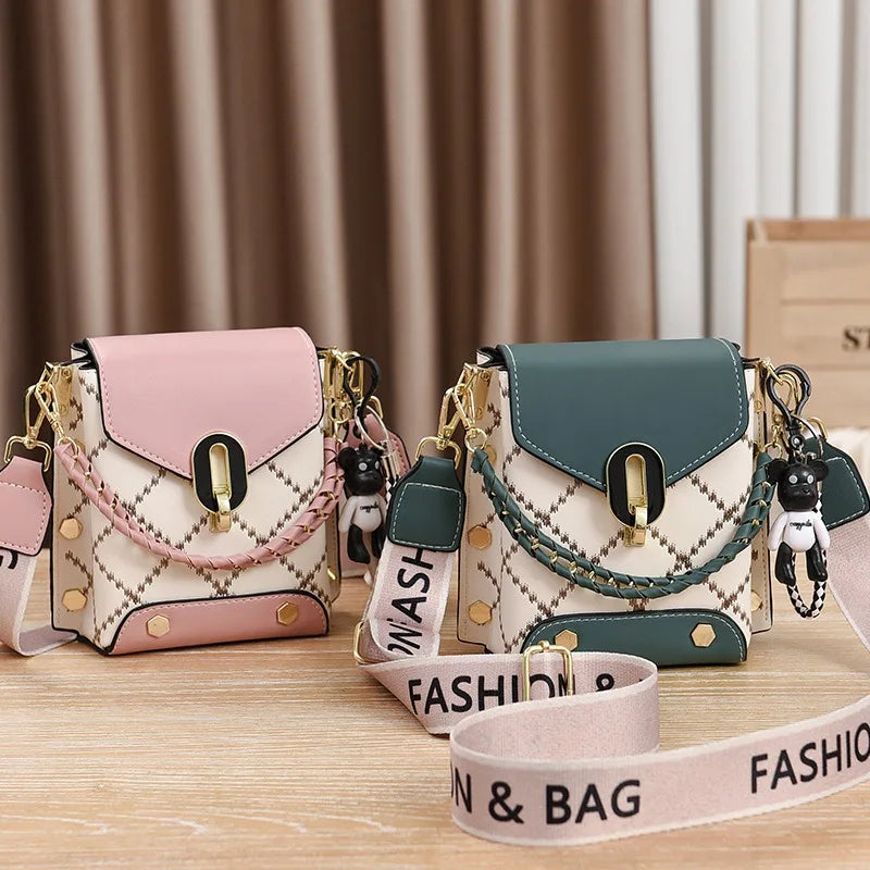 Bolsa Feminina Mini Square Crossbody Korean Style Premium Fashion