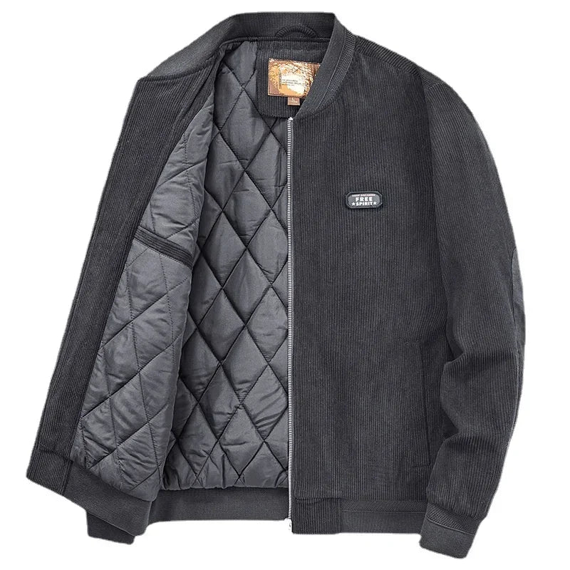 Jaqueta Masculina Parka em Veludo Cotelê Premium