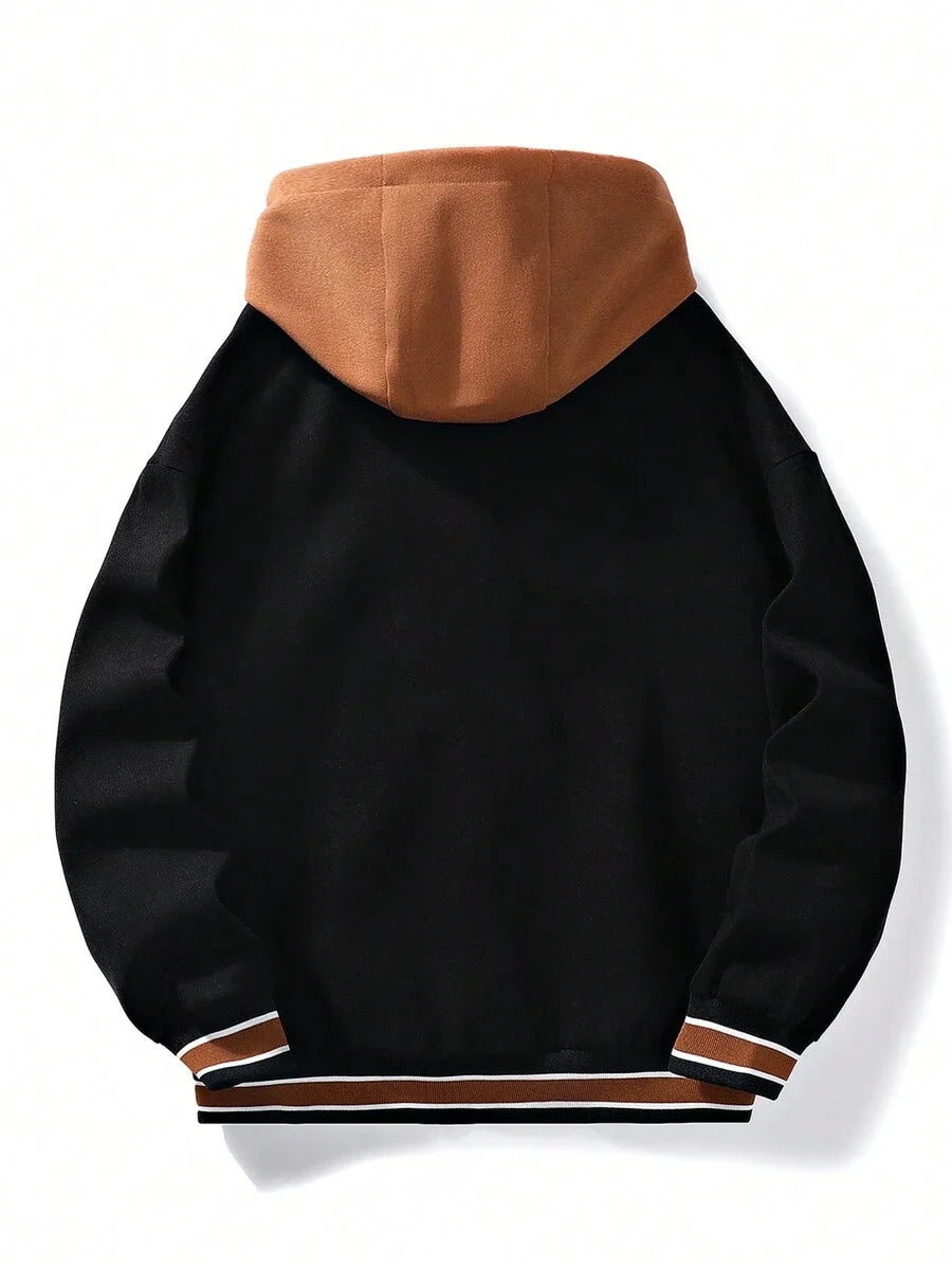 Jaqueta Varsity Premium Masculina Hooded Streetwear