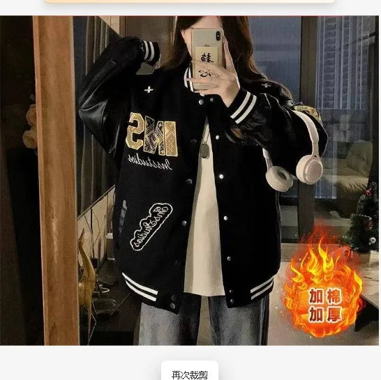 Jaqueta Varsity Premium Feminina Streetwear Vintage