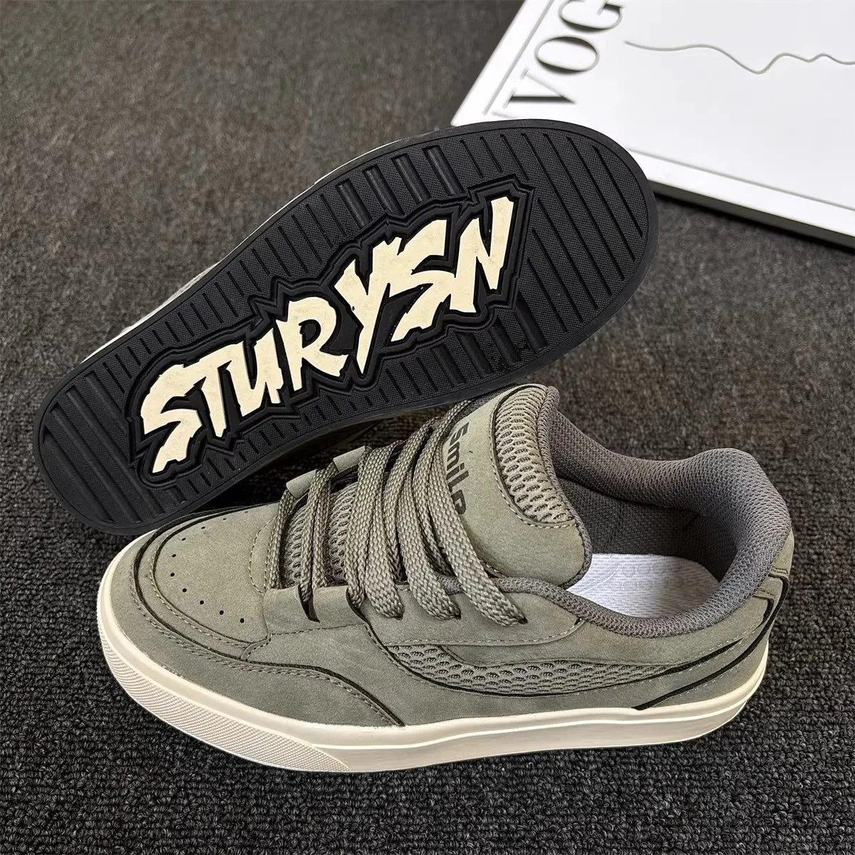 Tênis Masculino Retro Khaki Premium