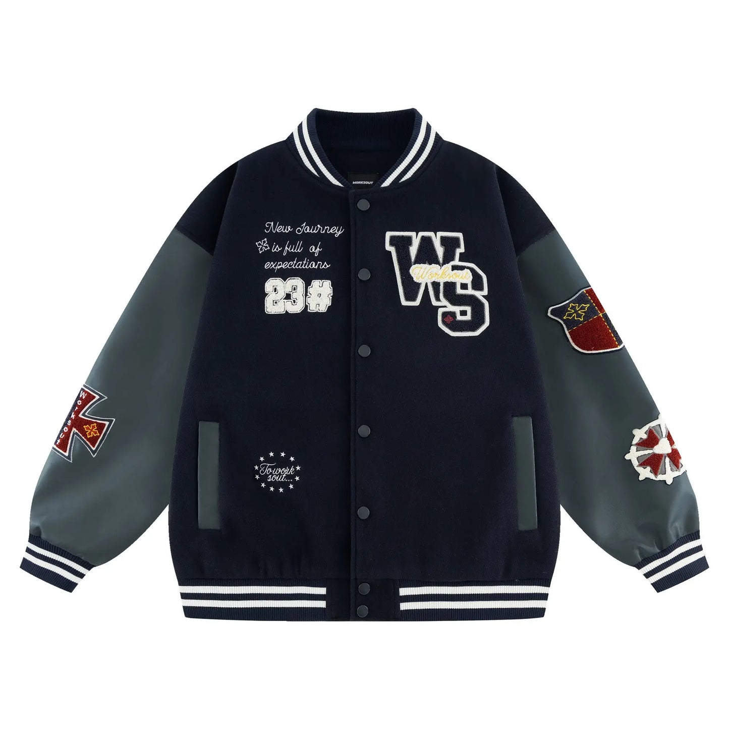 Jaqueta Varsity Premium Unissex Y2K Streetwear