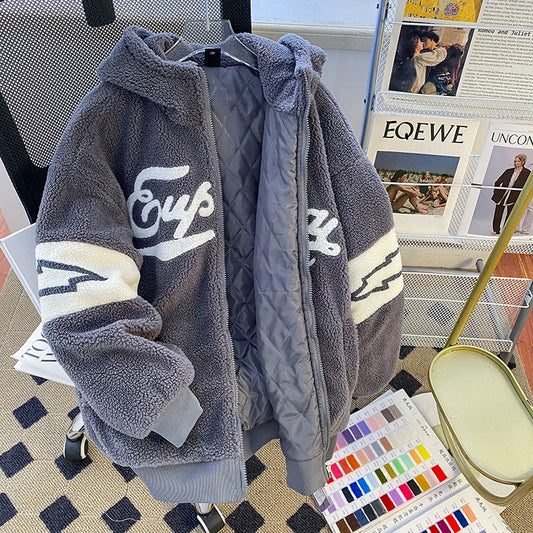 Jaqueta Fleece Premium Unissex Korean Streetwear