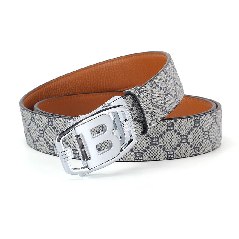 Cinto Masculino Luxury Premium Leather Designer Buckle