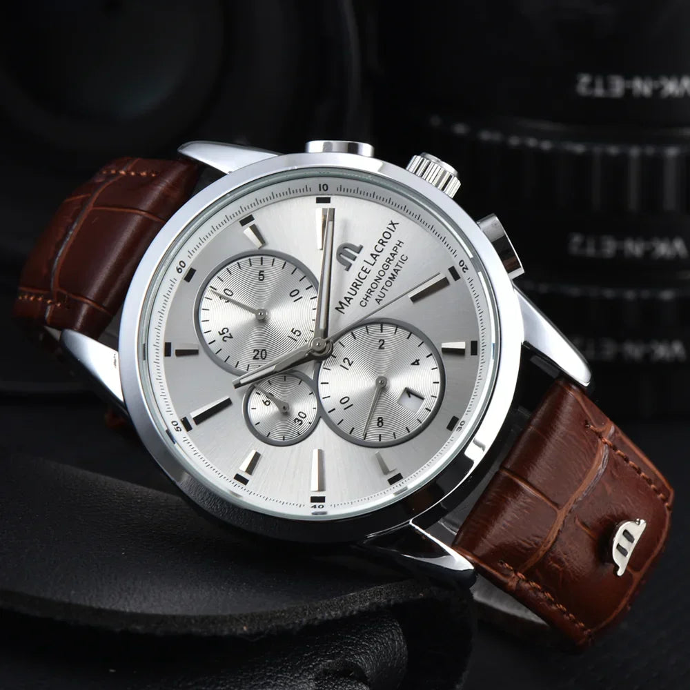 Relógio Masculino Luxury Chronograph Premium Business Sport