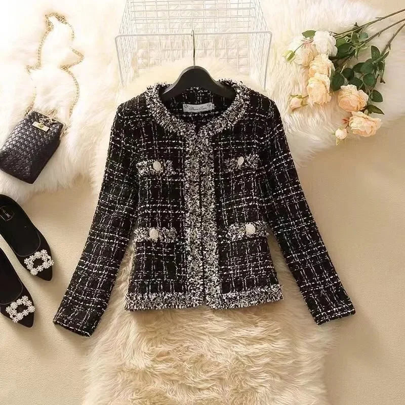 Jaqueta Feminina Tweed Elegante Premium