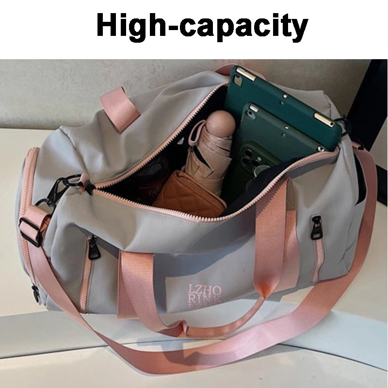Bolsa de Viagem Grande Capacidade Impermeável Academia Weekend Bag
