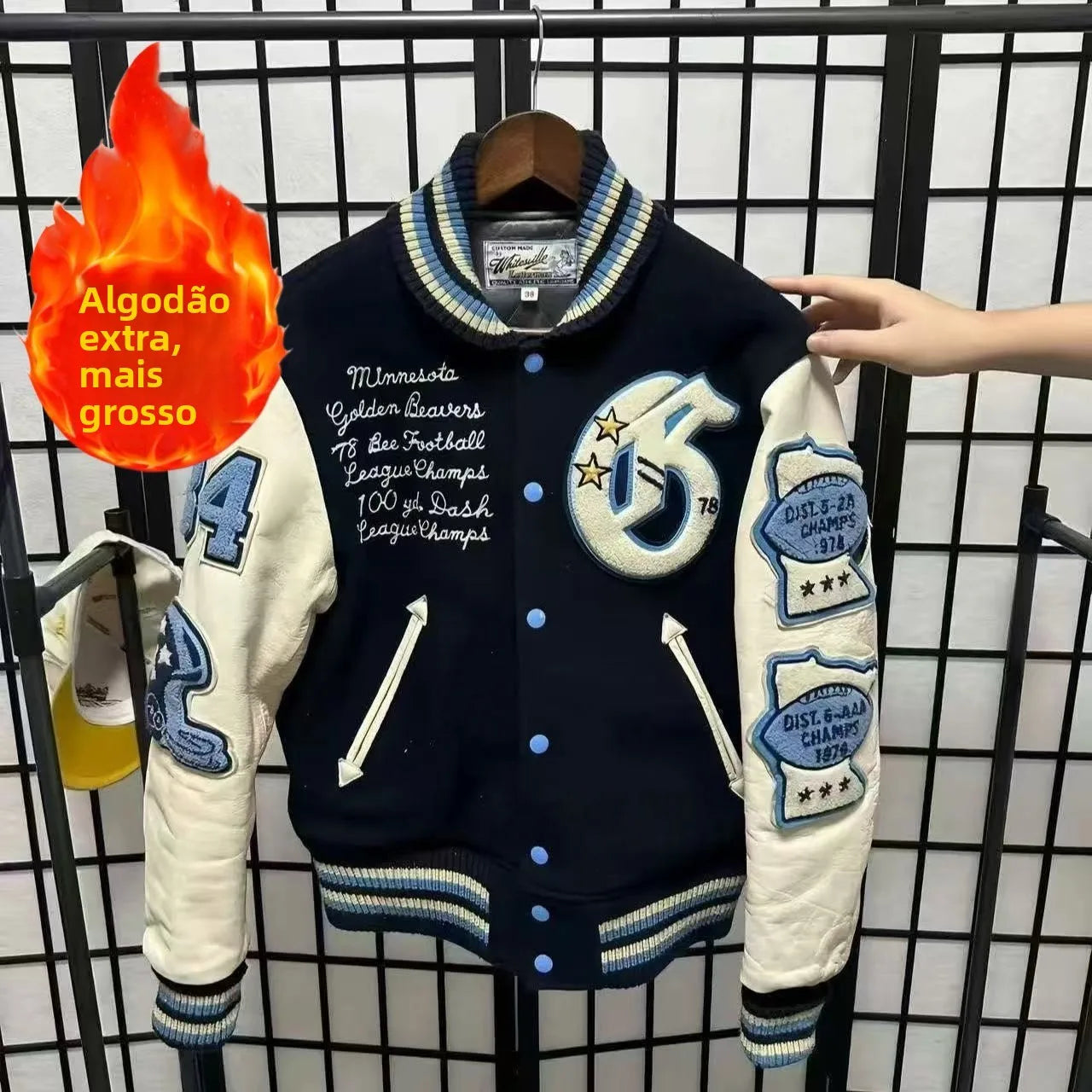 Jaqueta Varsity Premium Masculina Luxury Streetwear