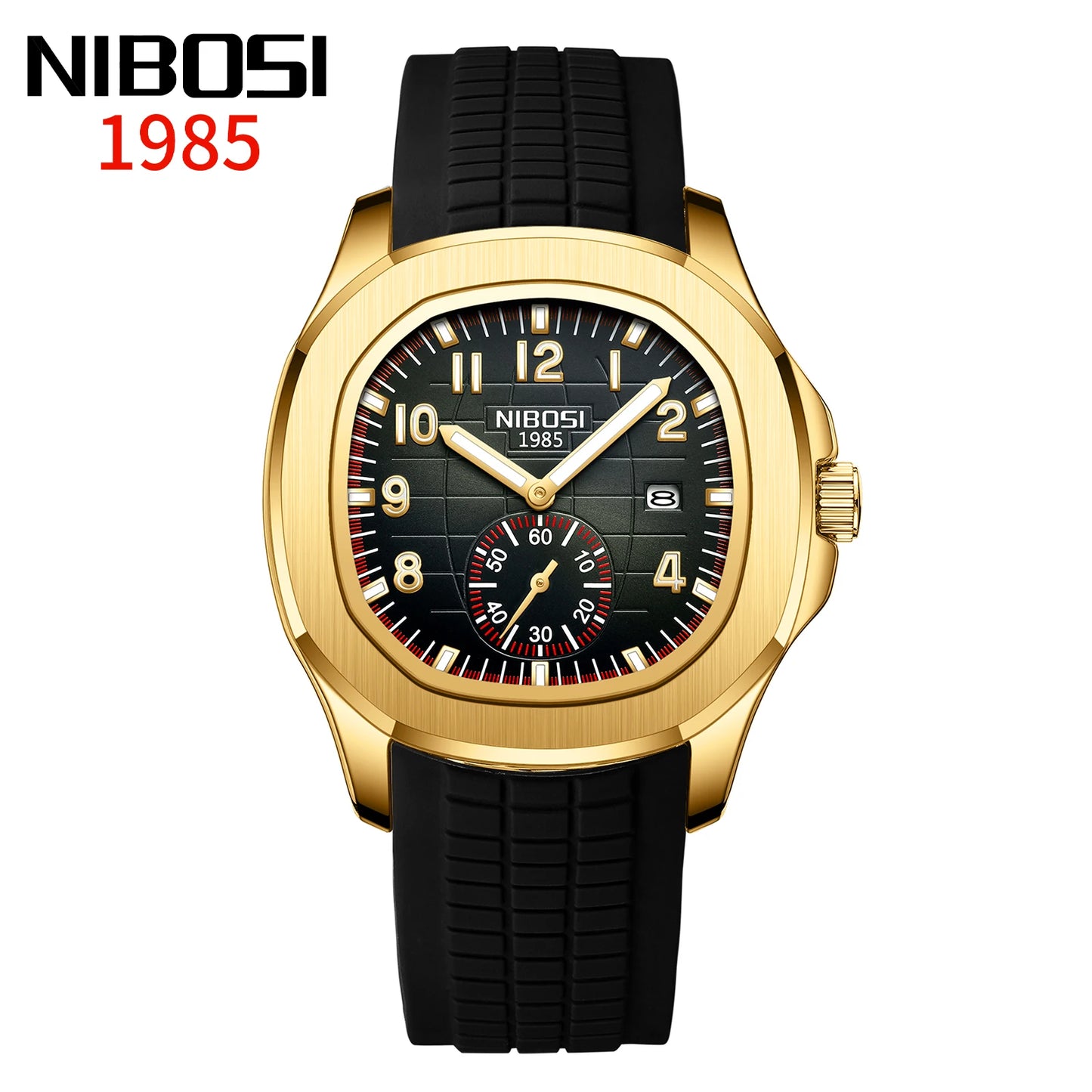 Relógio Masculino NIBOSI Premium Luxury 30ATM em Aço Inoxidável