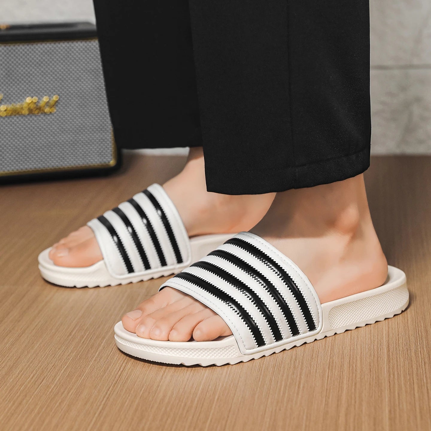 Slide Unissex Stripe Comfort Premium