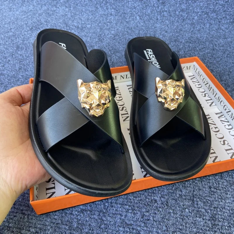 Sandália Masculina Business Leather Premium