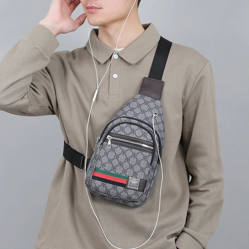 Bolsa Masculina Crossbody Multifuncional Shoulder Bag Premium Casual