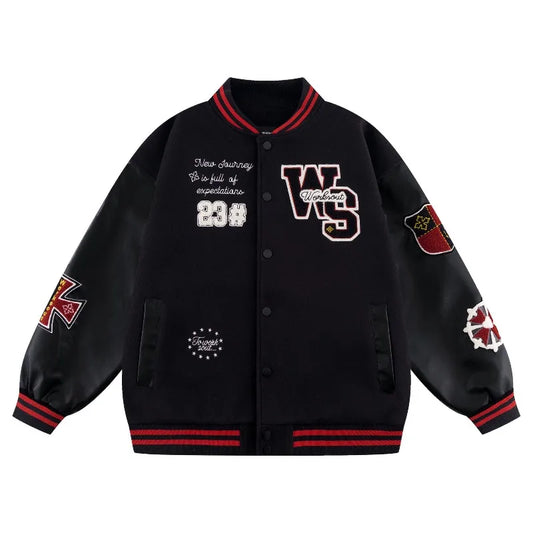 Jaqueta Varsity Premium Unissex Y2K Streetwear