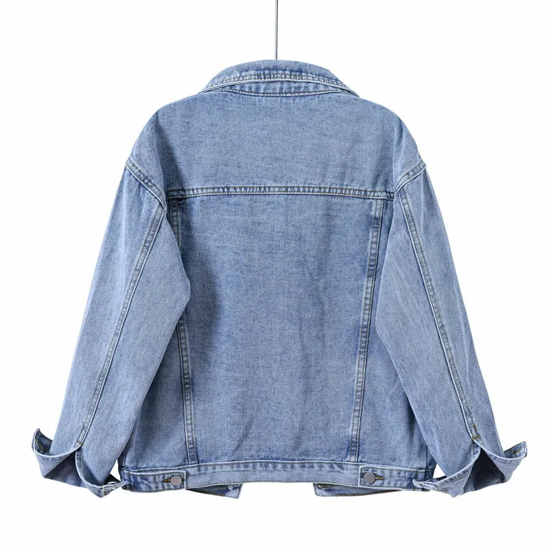 Jaqueta Jeans Feminina Oversized Premium