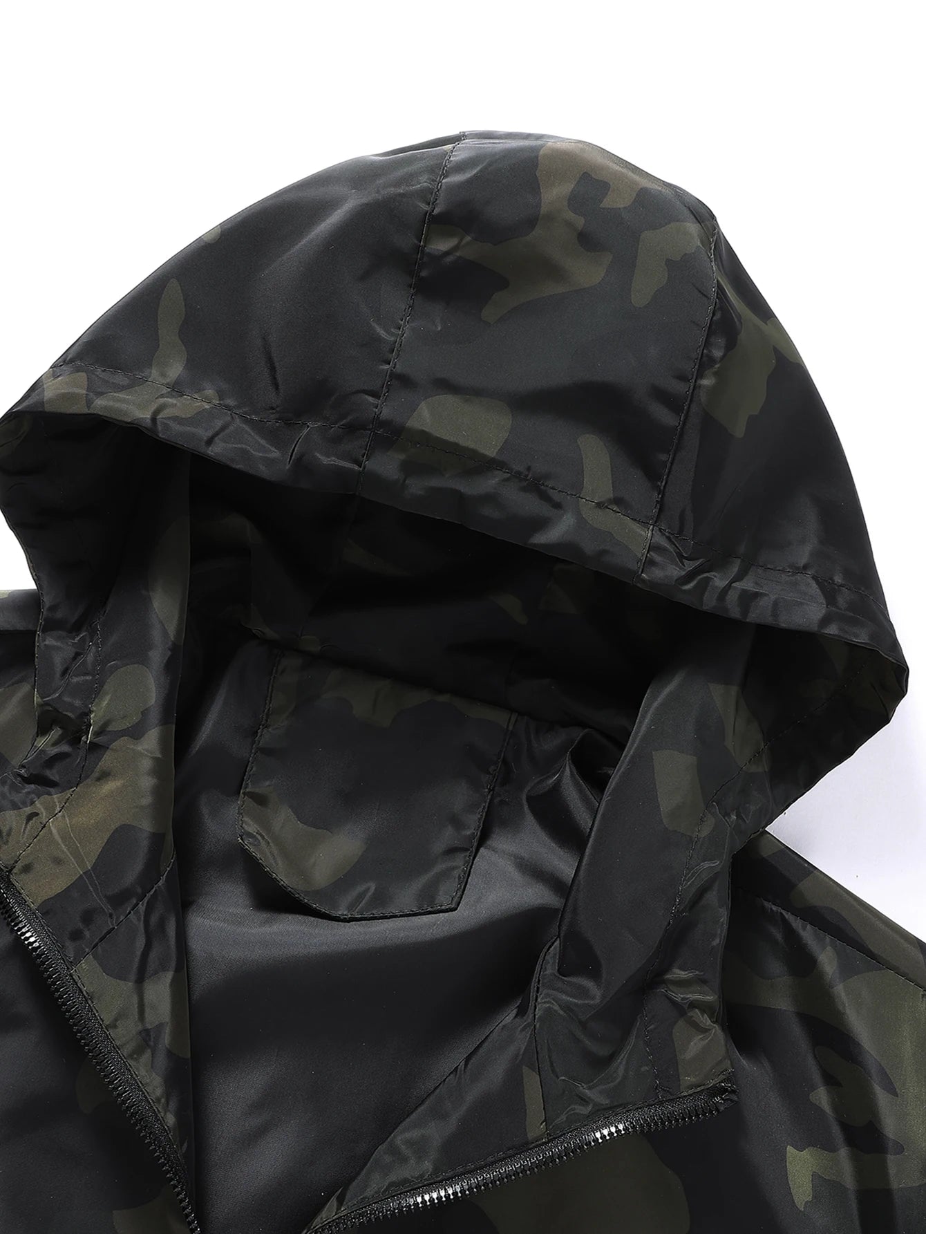 Jaqueta Camuflada Masculina Streetwear Premium com Capuz