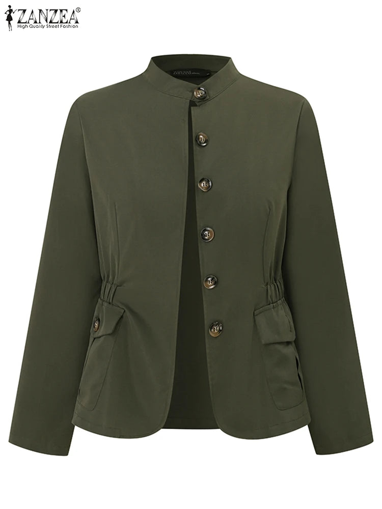 Jaqueta Feminina Slim Vintage Casual Premium