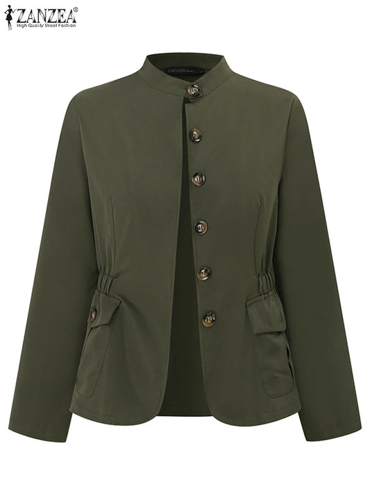 Jaqueta Feminina Slim Vintage Casual Premium