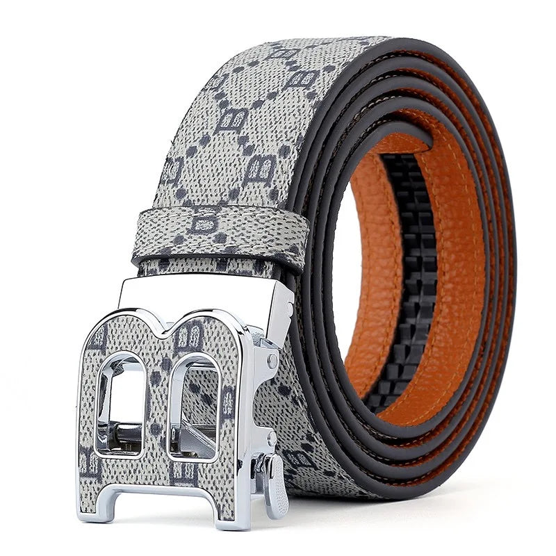 Cinto Masculino Luxury Premium Leather Designer Buckle