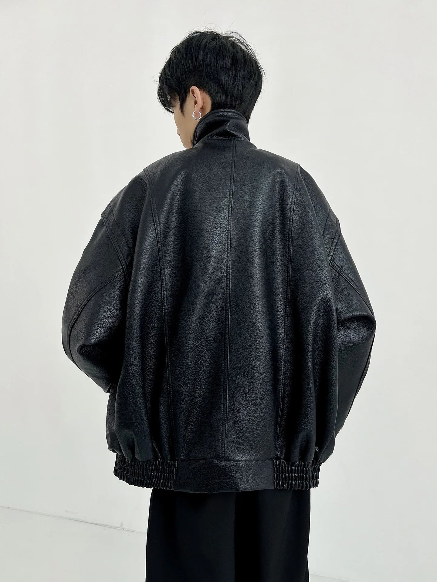 Jaqueta Leather Premium Masculina Motorcycle Streetwear